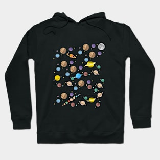 space and a moon Hoodie